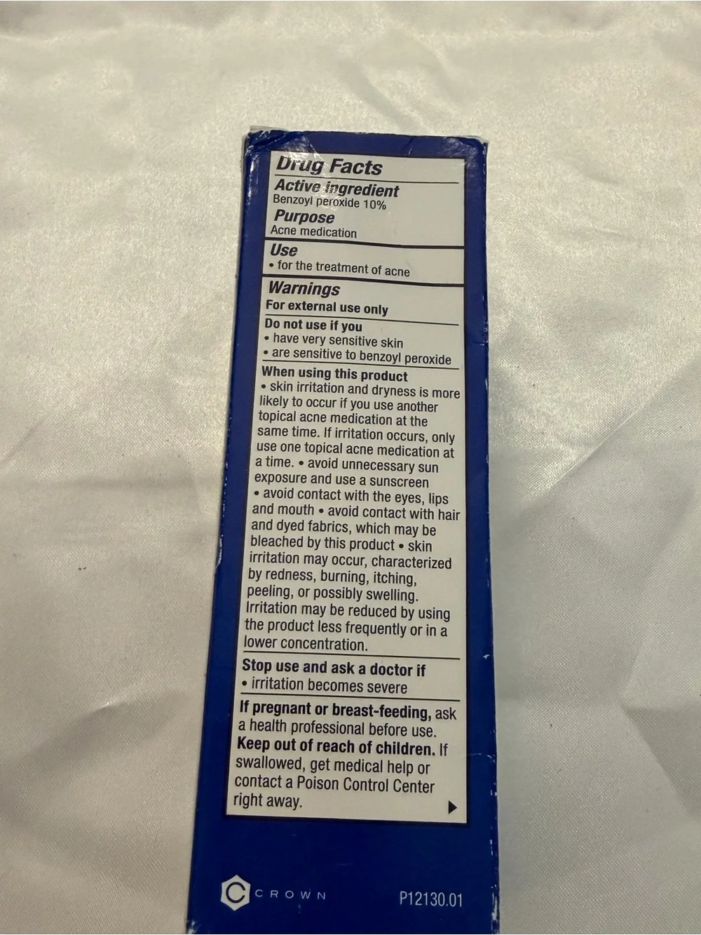 Panoxyl acne foaming